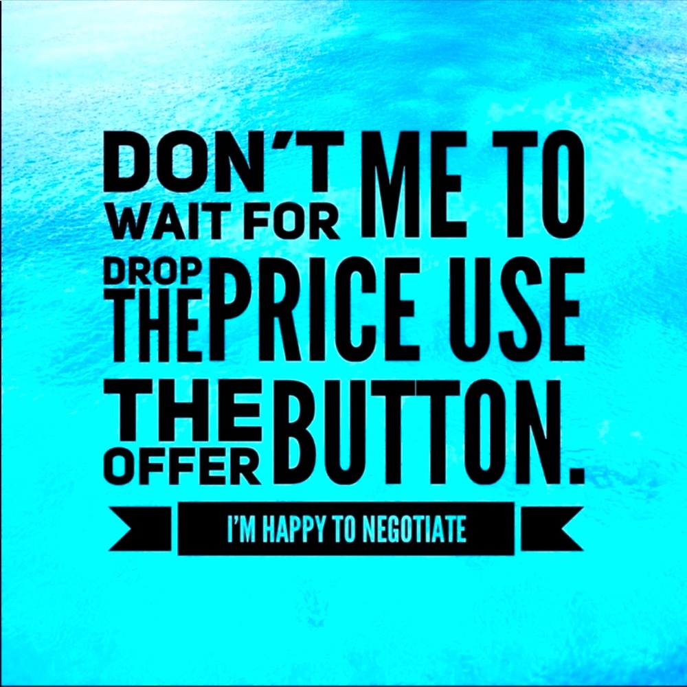 The worst I can do is send back a different offer! Don’t be shy…let’s posh!xoxo